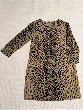 J. Crew animal-print shift dress